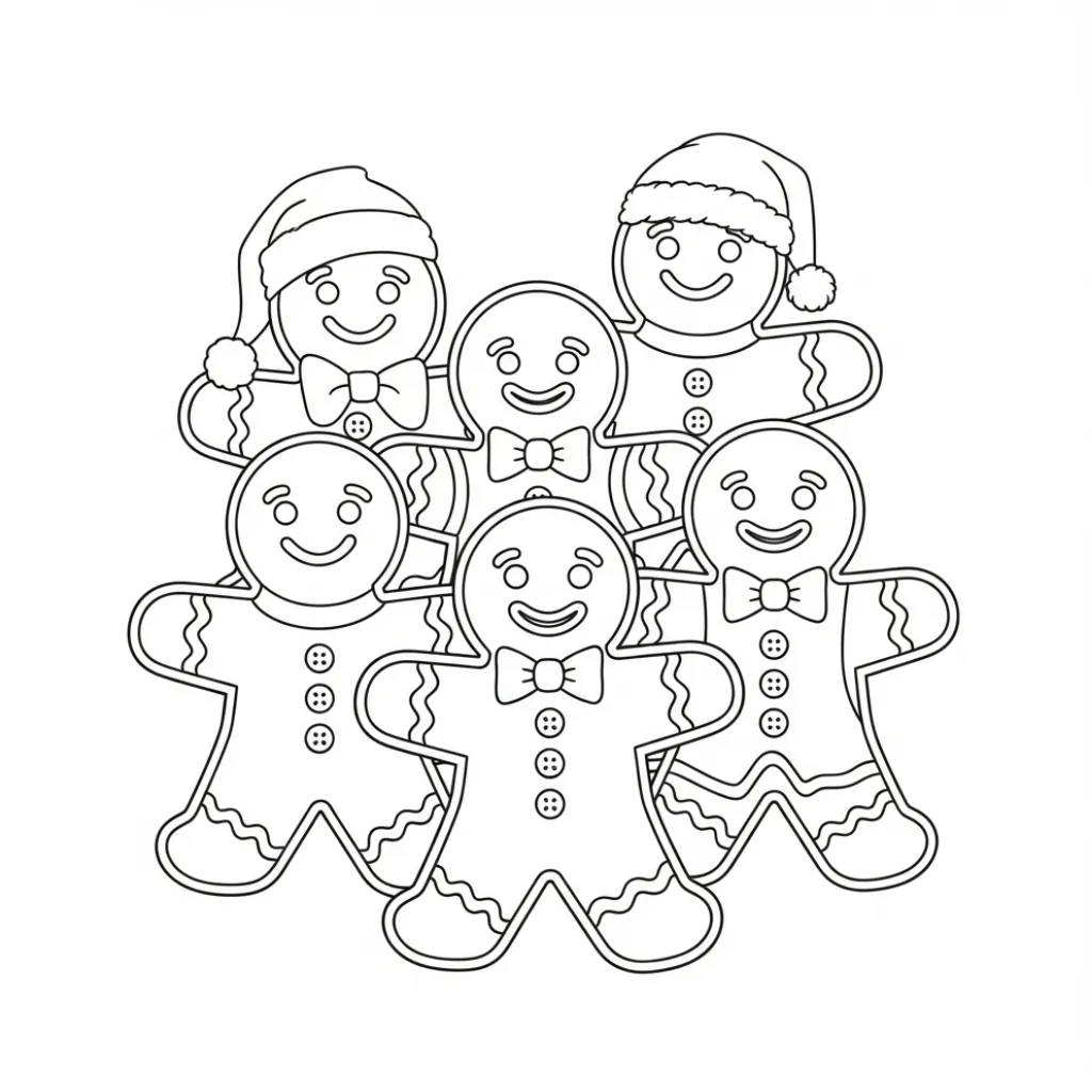 Hombre de Jengibre 17 para colorear para imprimir para niño de 9 años