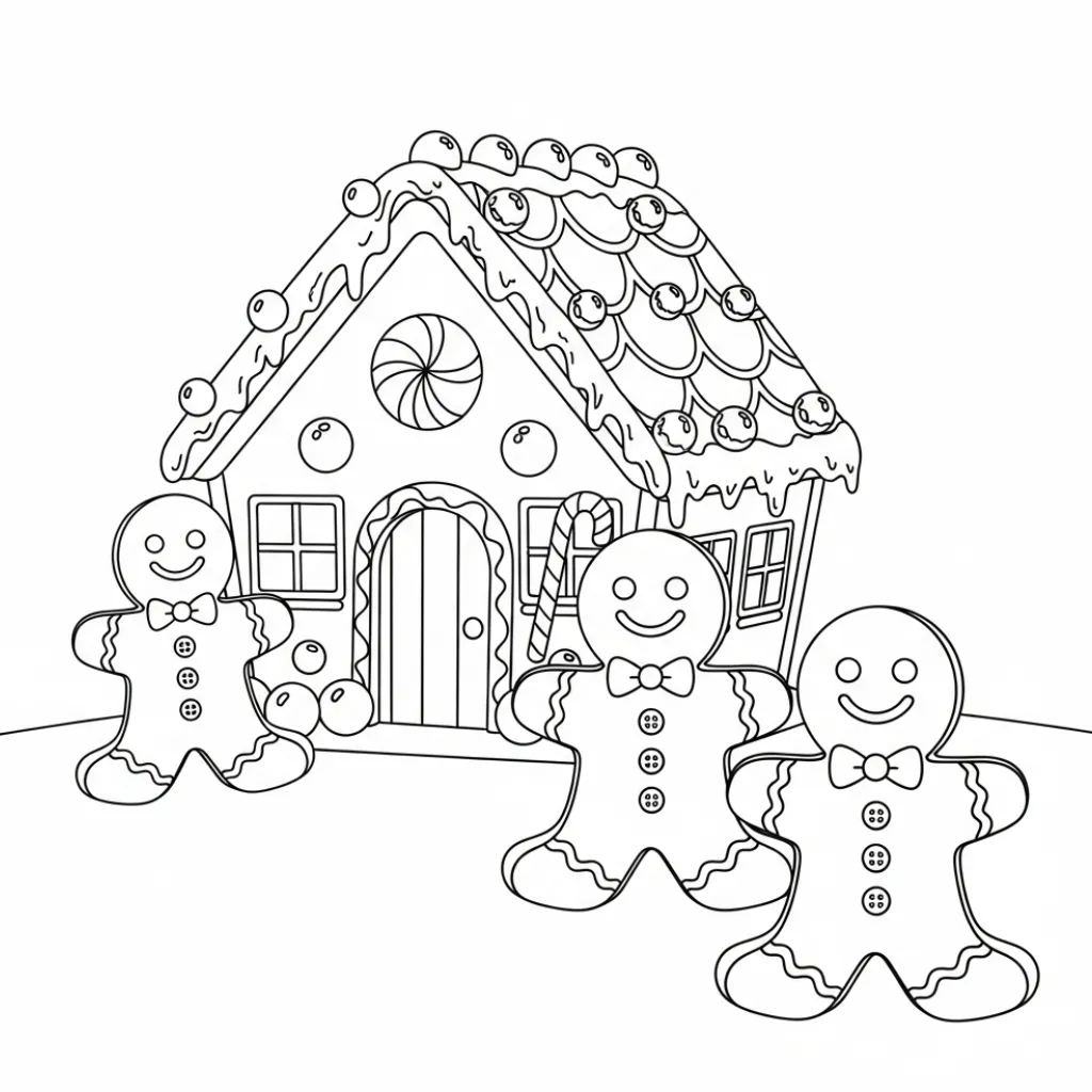 Hombre de Jengibre 6 para colorear para imprimir gratis pdf