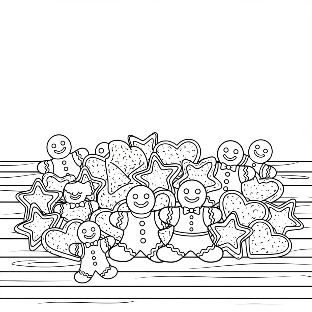 Hombre de Jengibre 9 para dibujar en línea