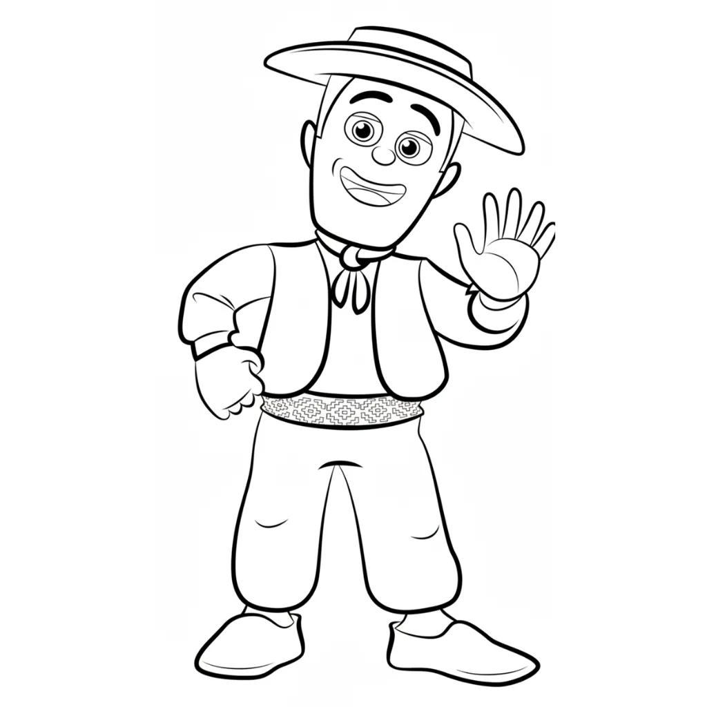 La Granja de Zenón 17 para colorear para imprimir kawaii