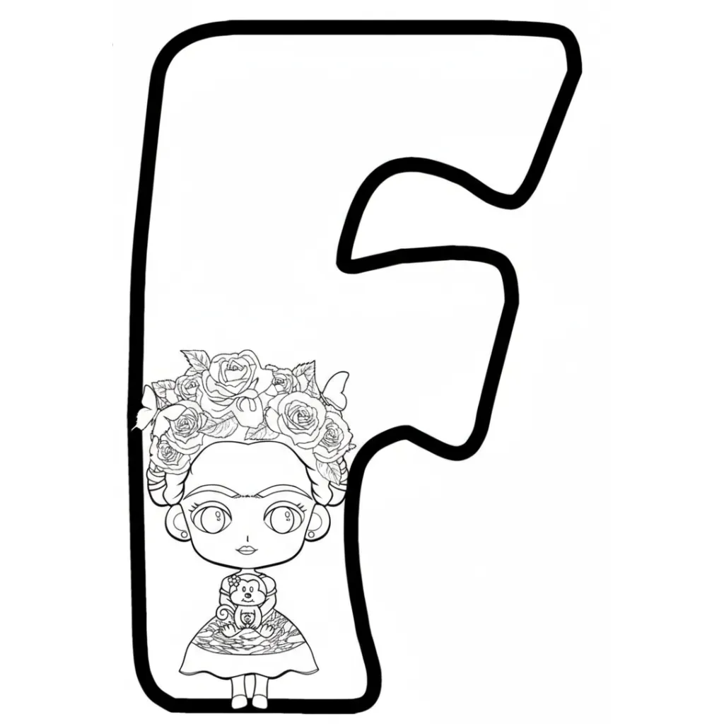 Letras Andalucia 2 para colorear gratis para niños