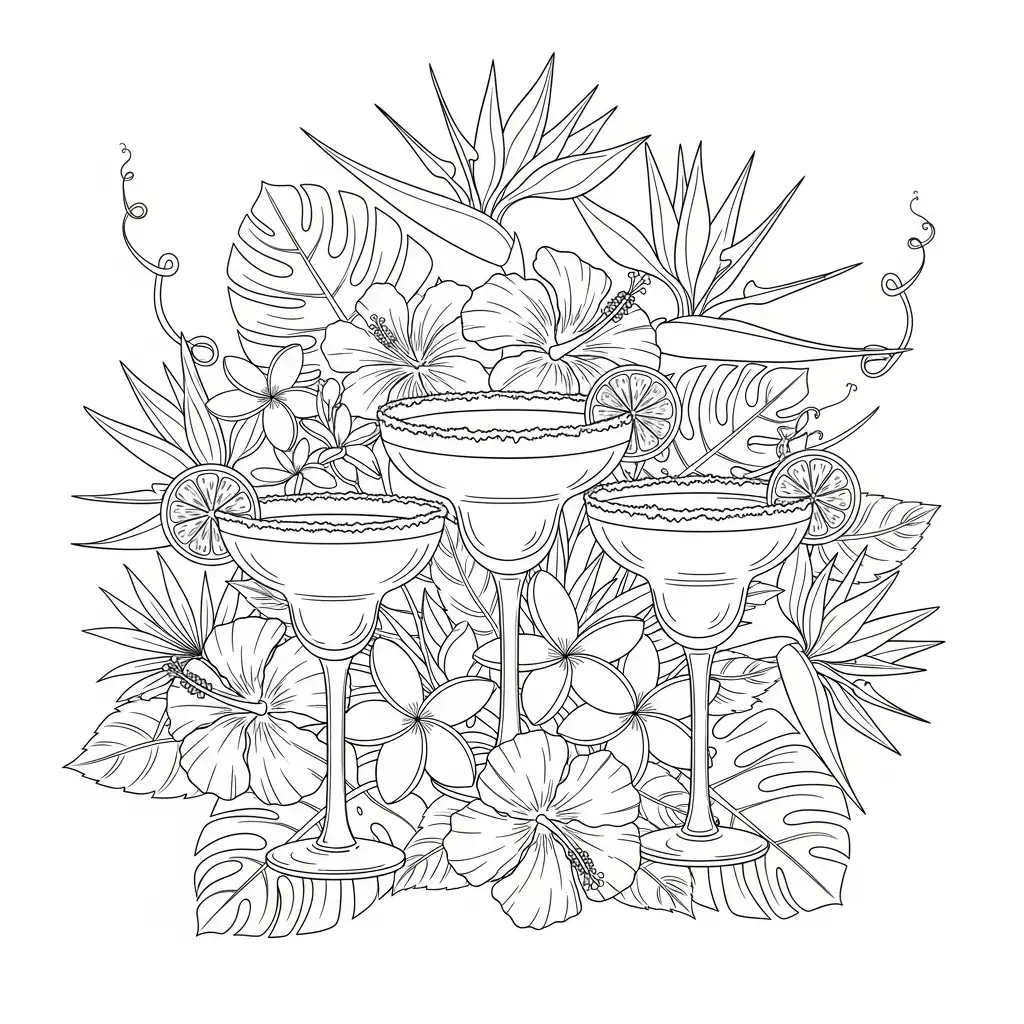 Margaritas para colorear en línea 1