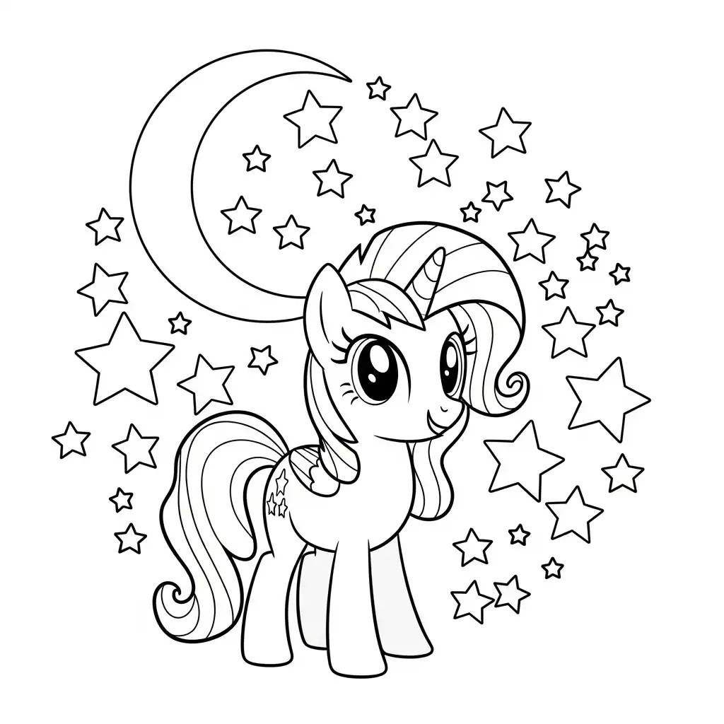 My Little Pony para colorear para imprimir para niño de 7 años