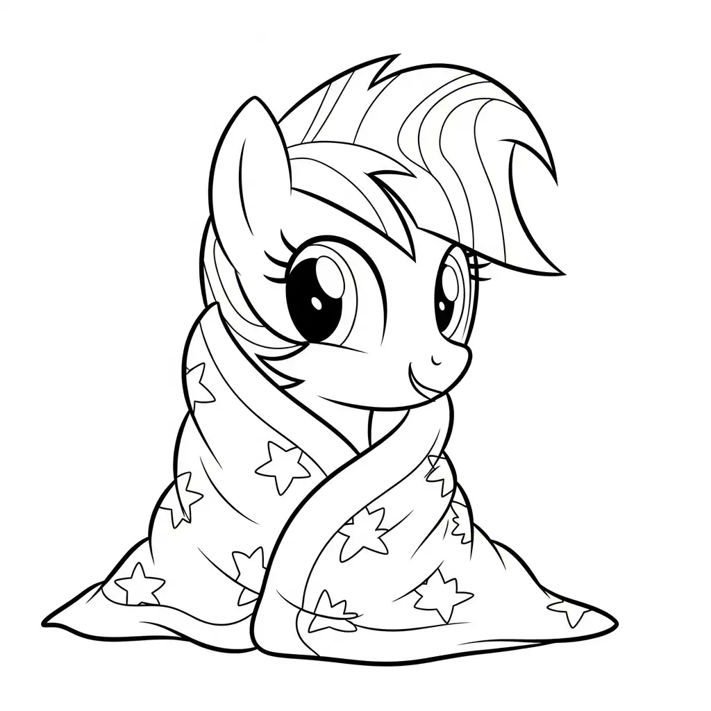 My Little Pony para colorear y recortar 1