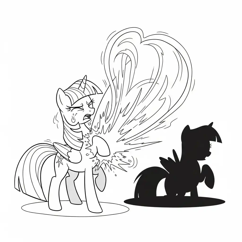 My Little Pony para colorear para niños para descargar