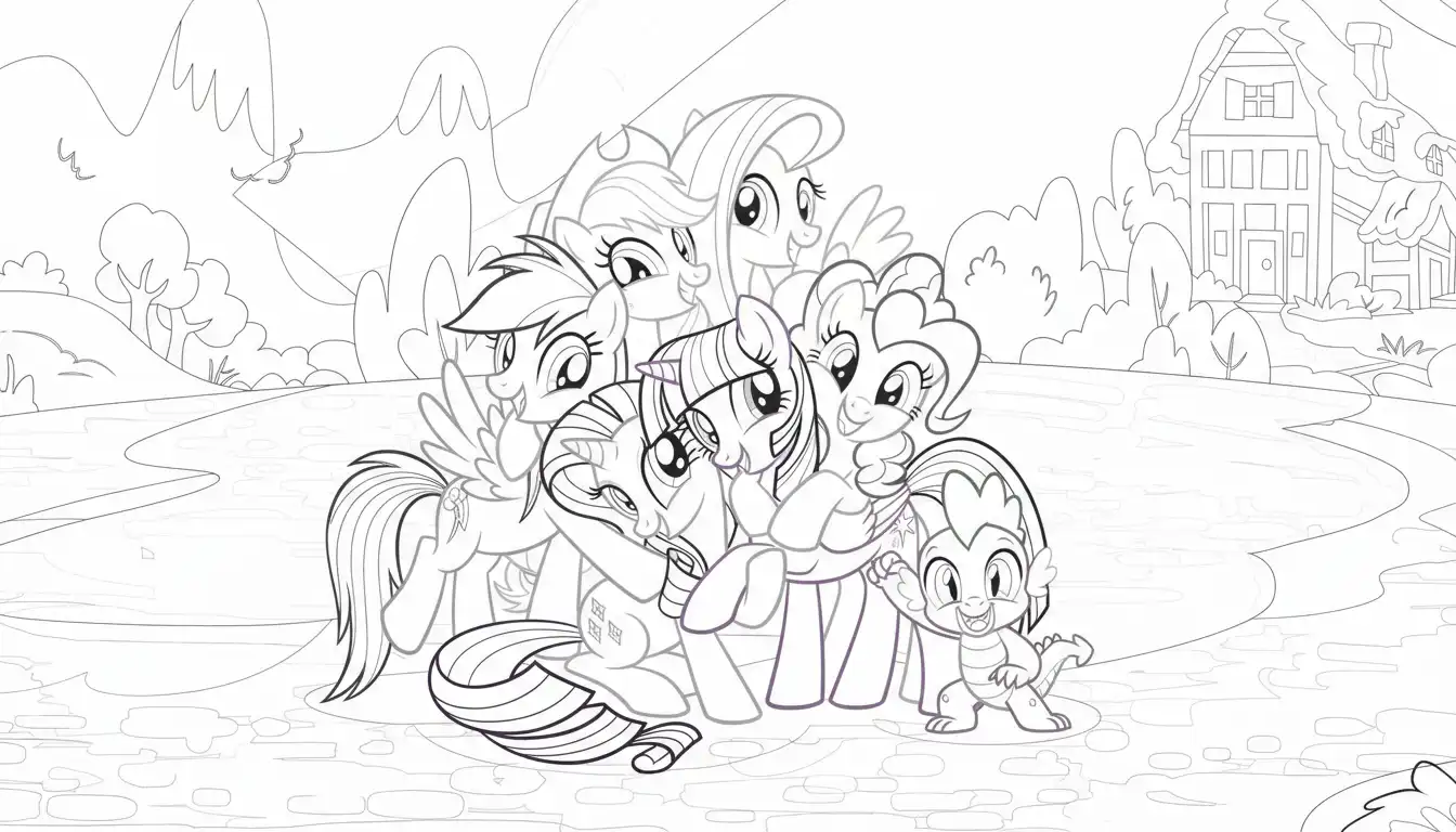 My Little Pony para colorear para imprimir para niño de 12 años