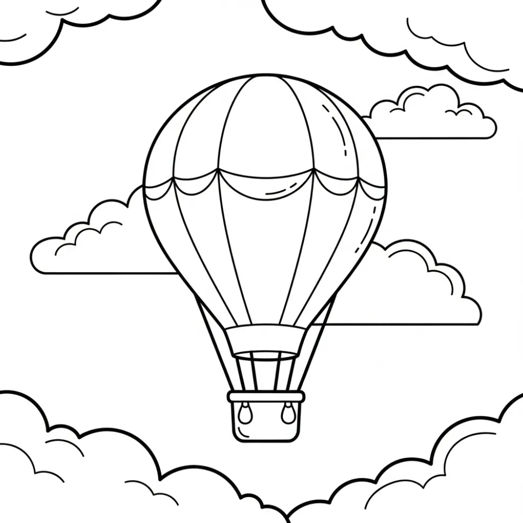 Nubes 2 para colorear gratis