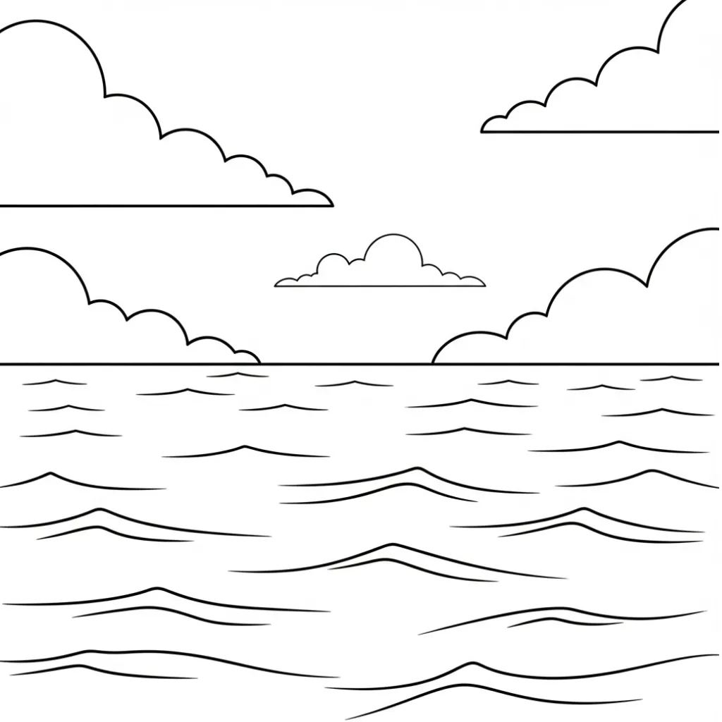 Nubes 6 para colorear para imprimir pdf