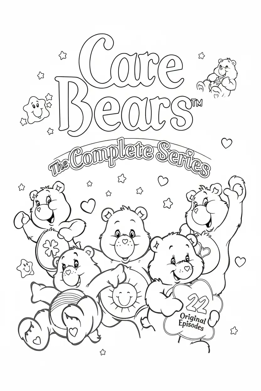 Ositos Cariñositos para colorear para imprimir para niño de 7 años