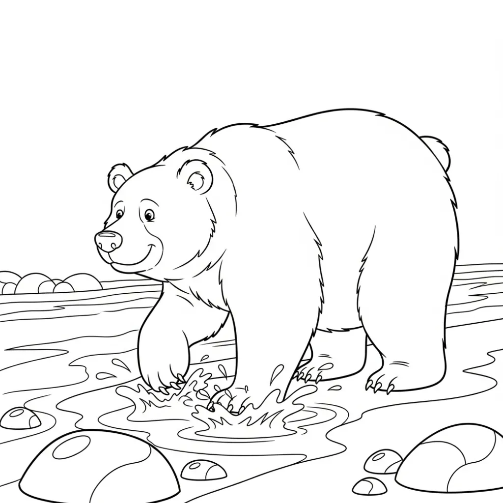 Osos 14 para colorear y aprendizaje