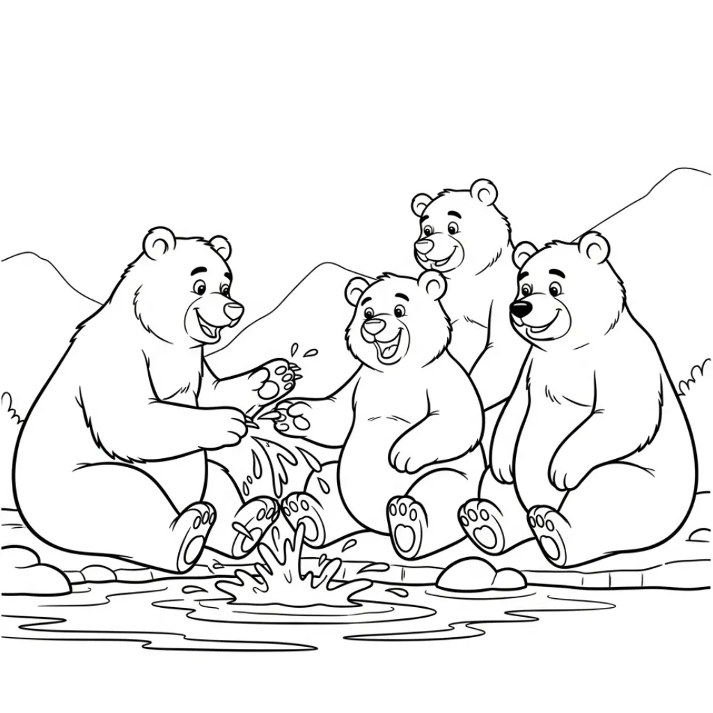 Osos 15 para colorear en línea gratis