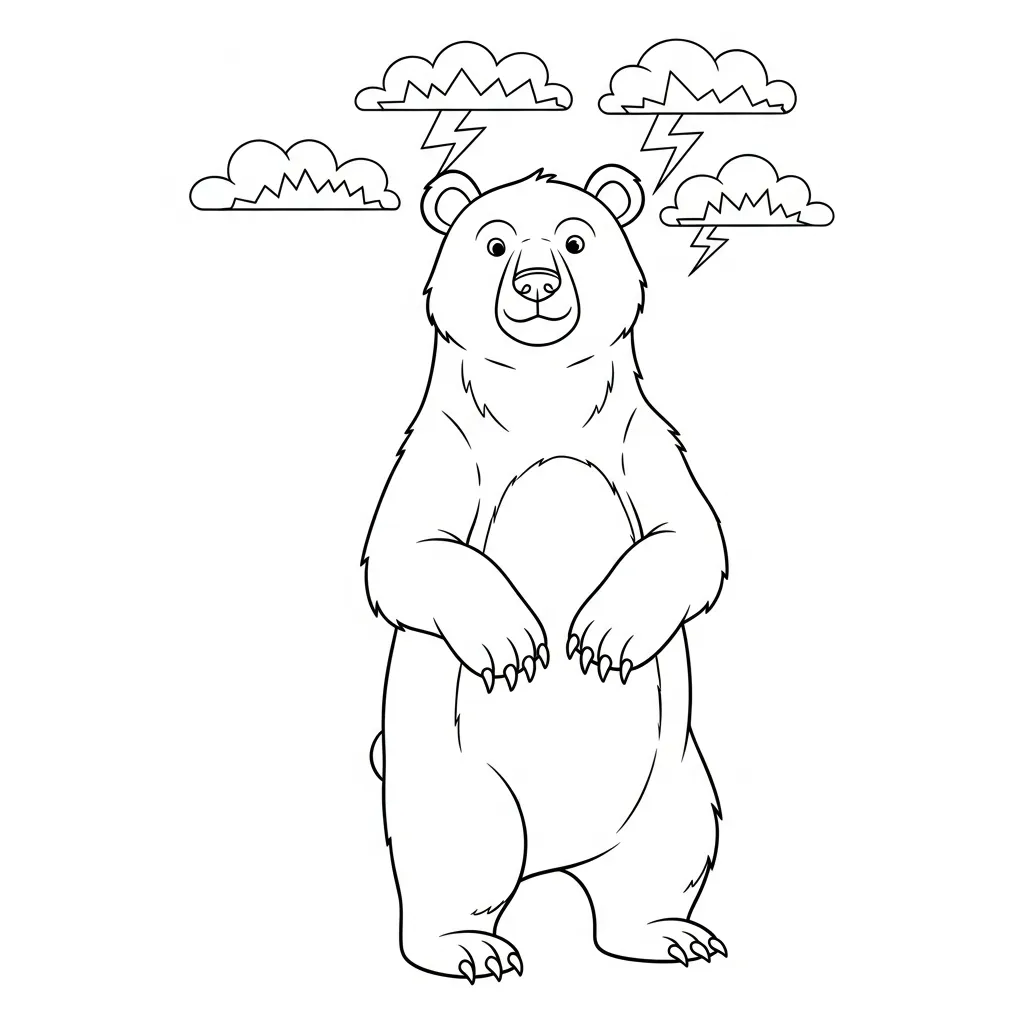 Osos 9 para colorear para imprimir pdf gratis