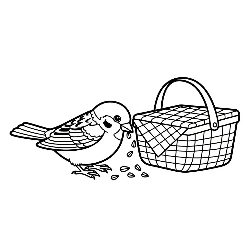 Pájaro para dibujar en línea