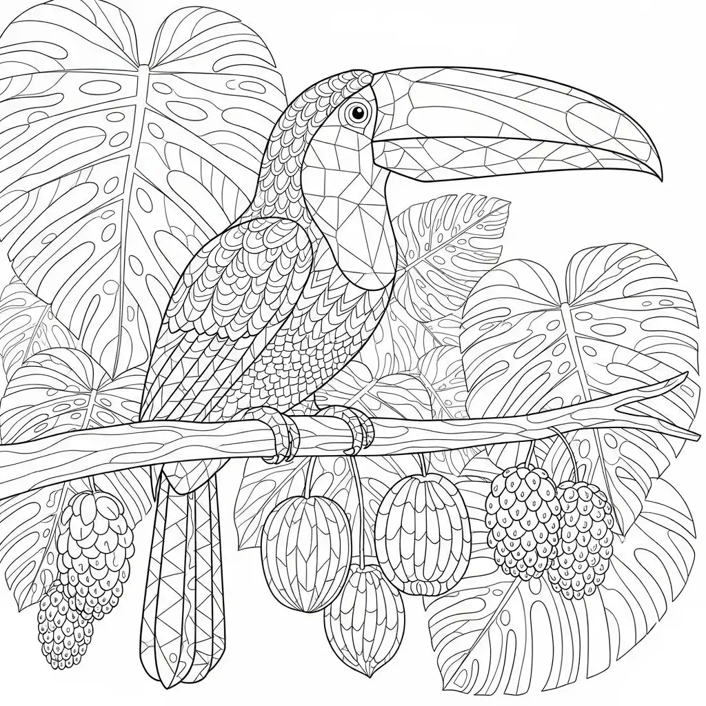 Pájaro para dibujar e imprimir 1