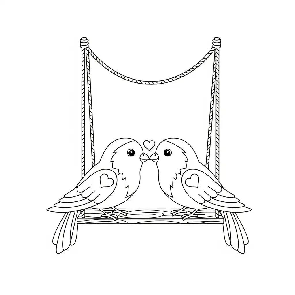 Pájaro para colorear para niño de 3 años