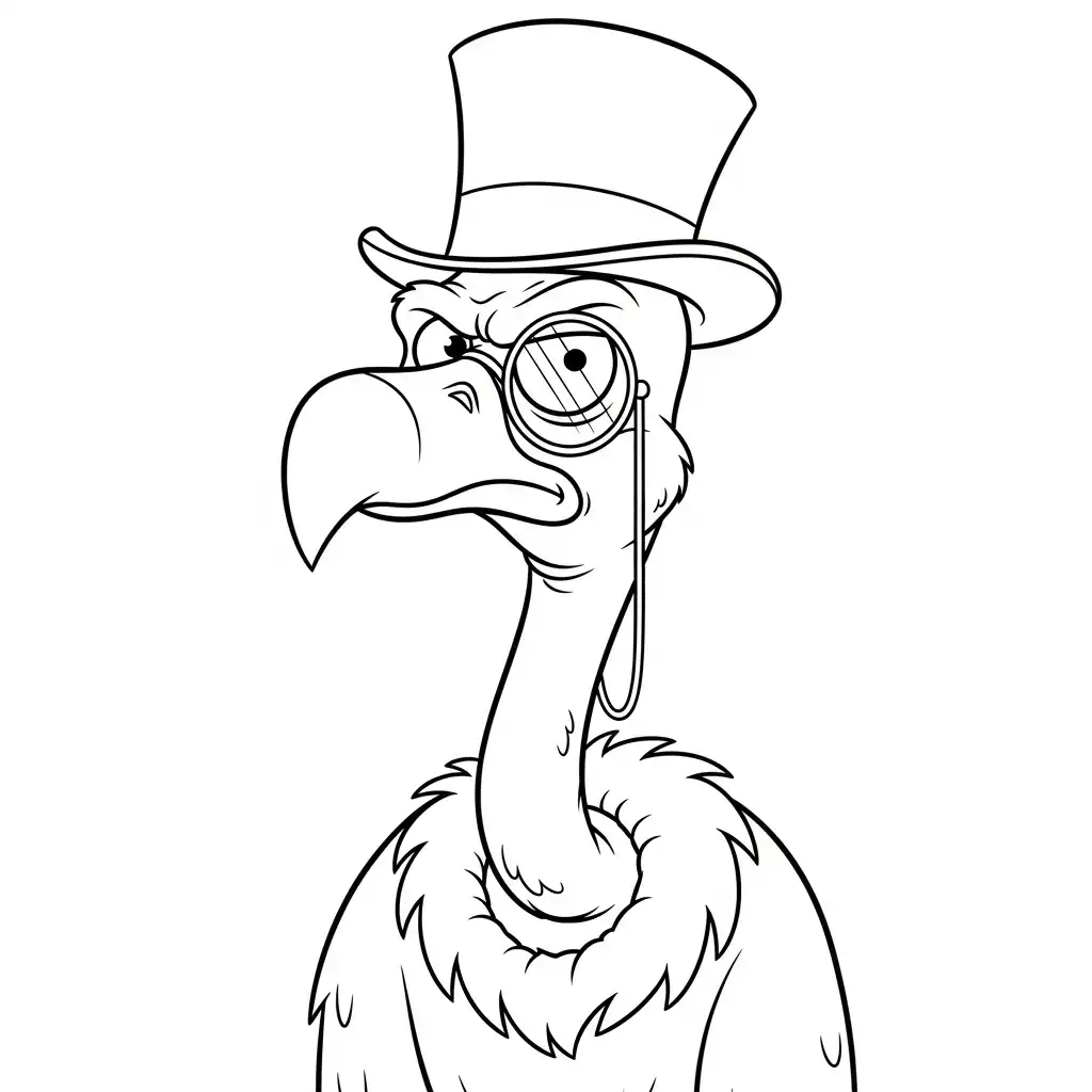 Pájaro para colorear para imprimir gratis 2