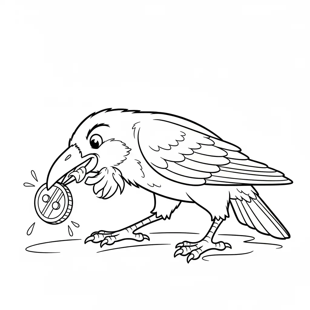 Pájaro para dibujar e imprimir