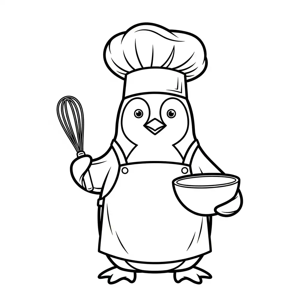 Pingüino para colorear y dibujos