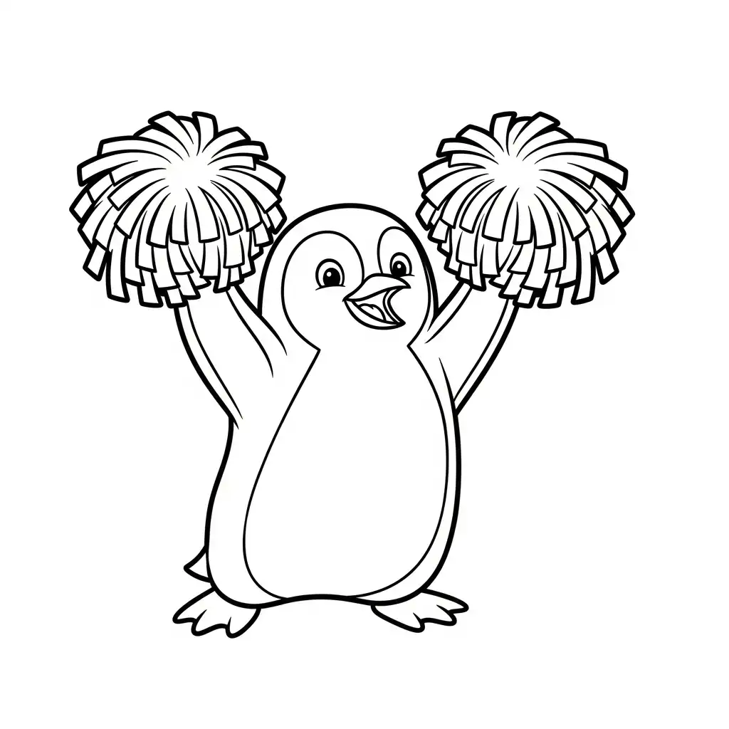 Pingüino para colorear para imprimir a4 1
