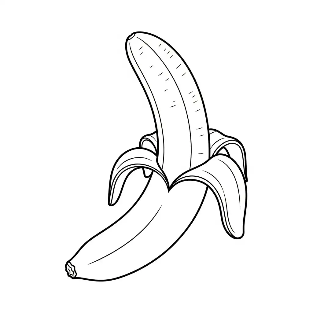 Plátanos para colorear para niño de 10 años