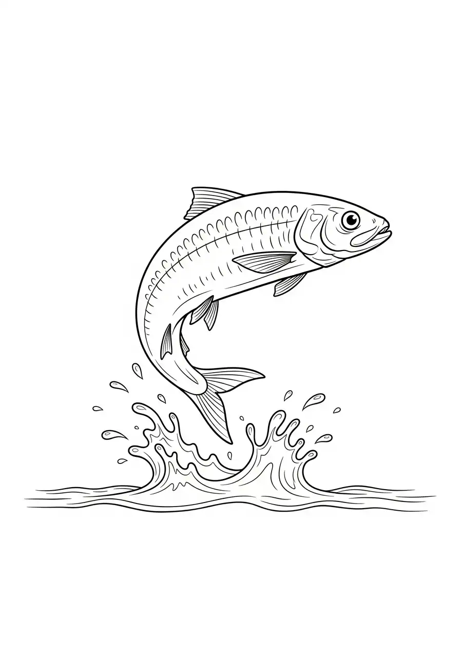Sardina para colorear gratis en línea 2