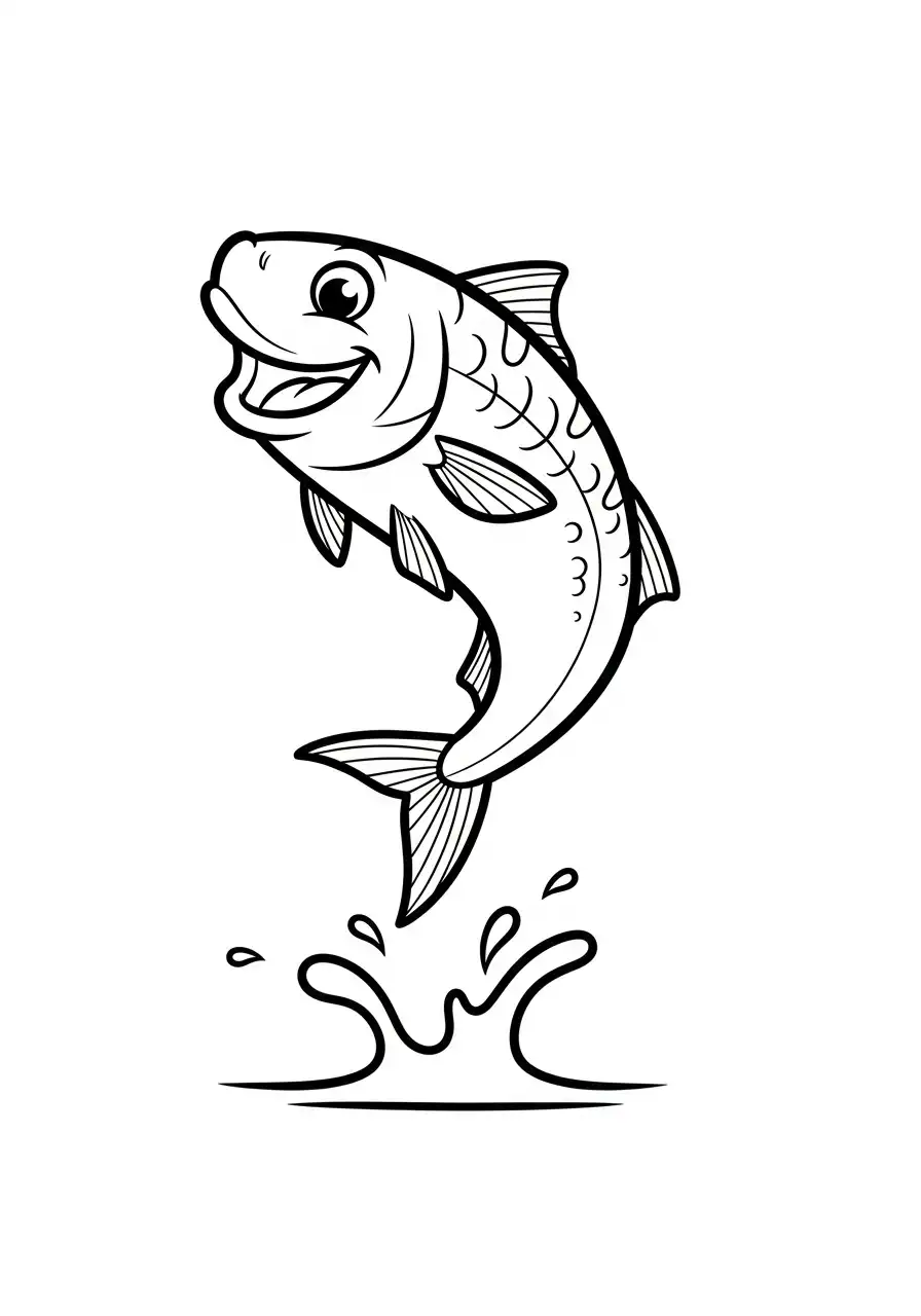 Sardina para colorear para descargar 1