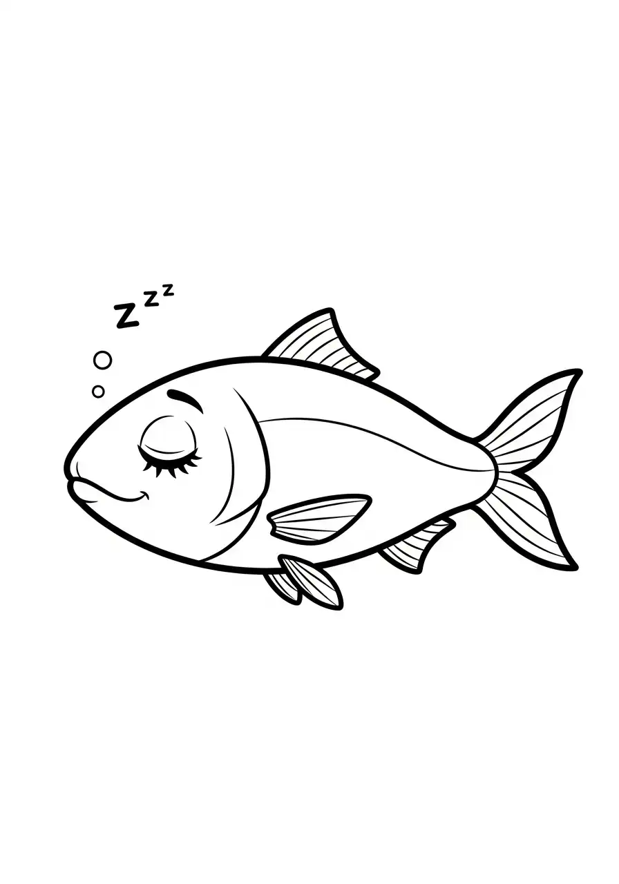 Sardina para colorear para imprimir gratis pdf