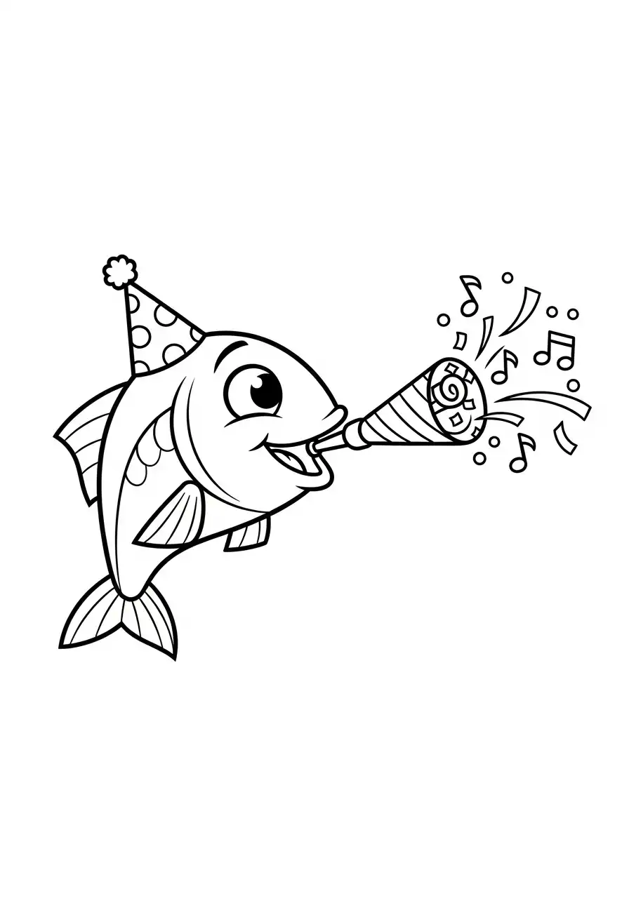 imprimir Sardina para colorear para niño