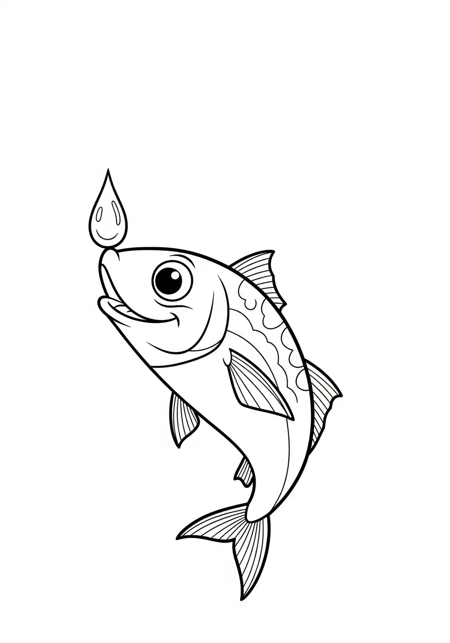 Sardina para colorear gratis en línea 1