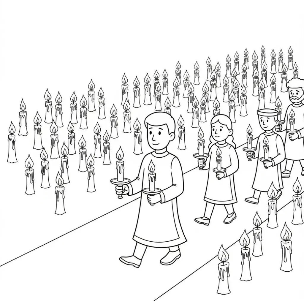 imprimir Semana Santa 17 para colorear para niño