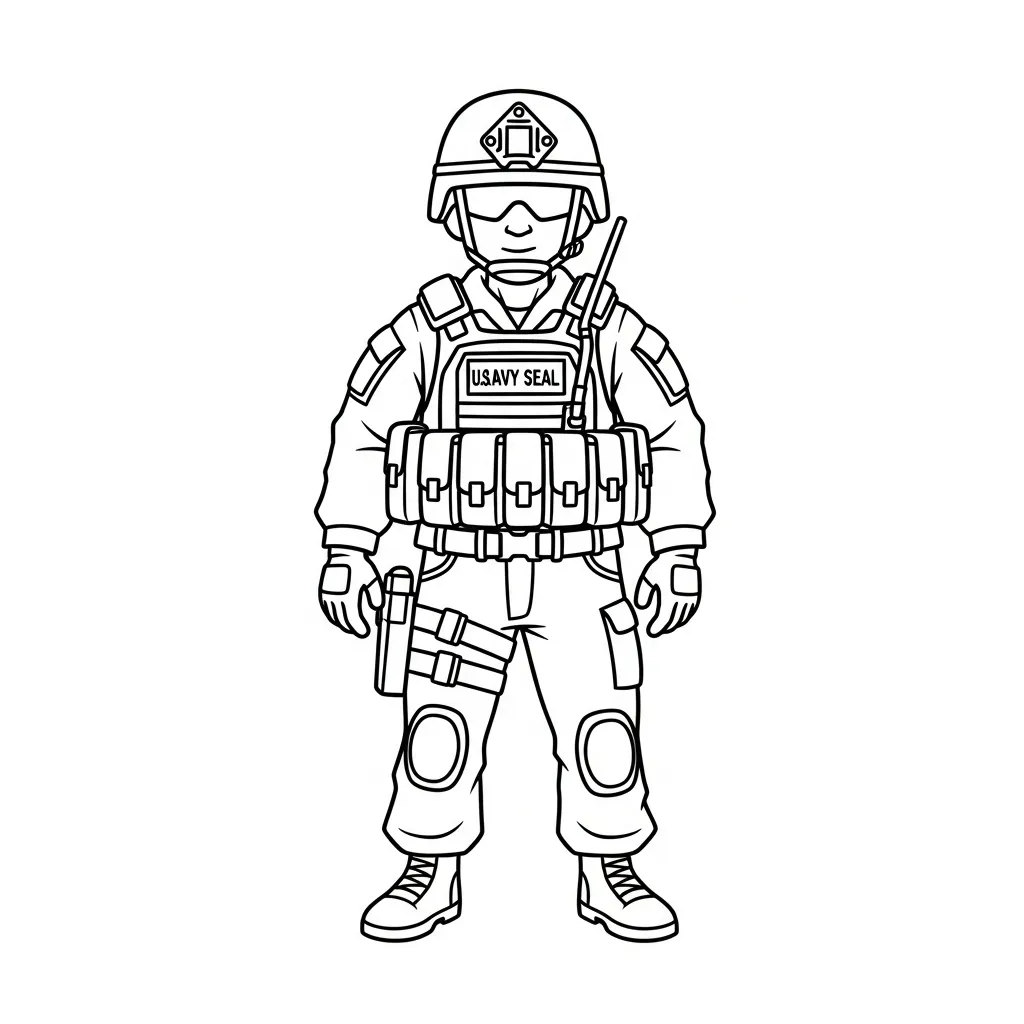 Soldado 1 para colorear para imprimir a4