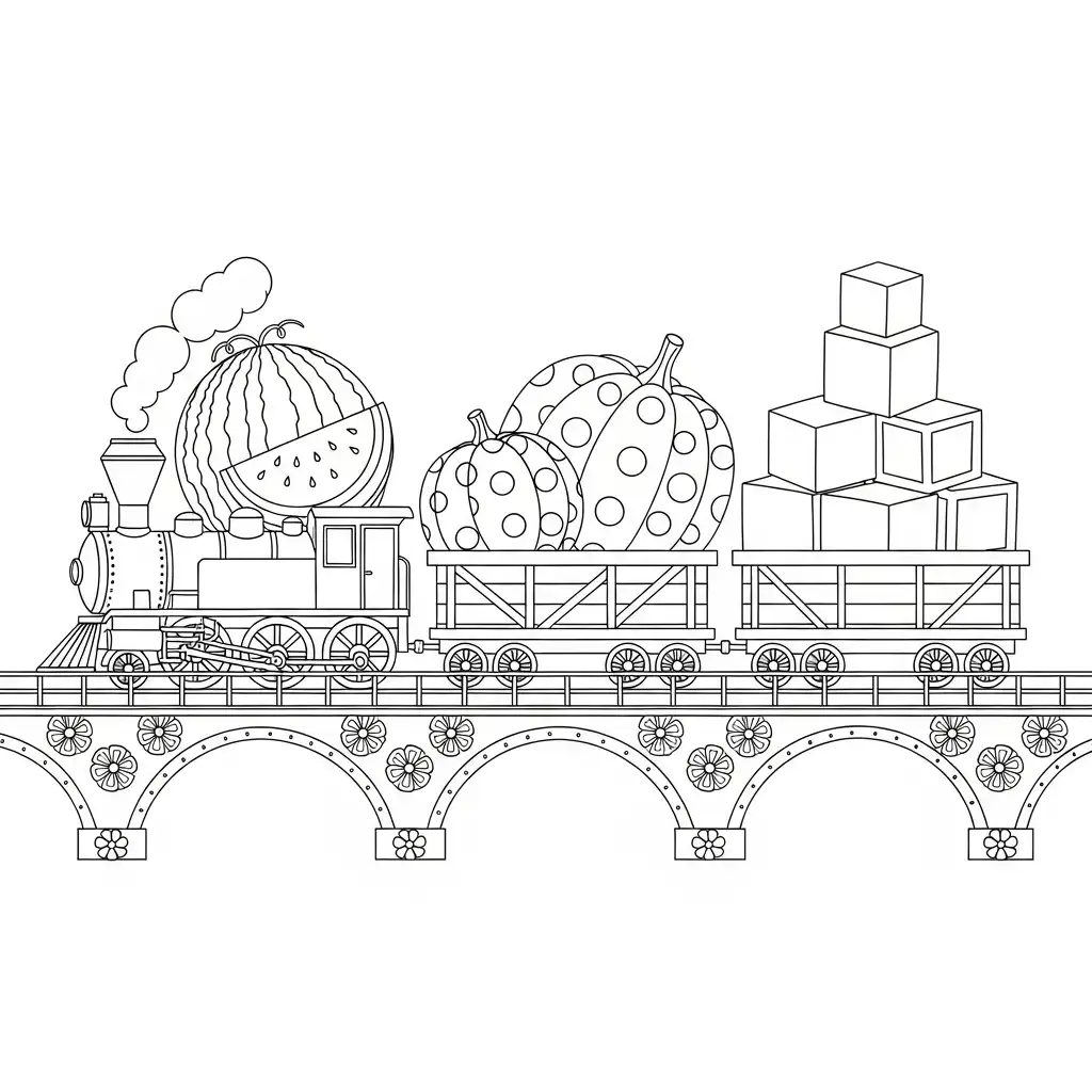 Trenes para colorear para imprimir gratis 1