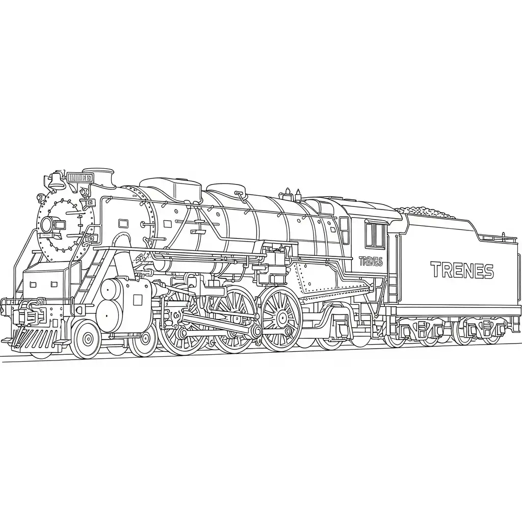 Trenes para colorear y aprendizaje