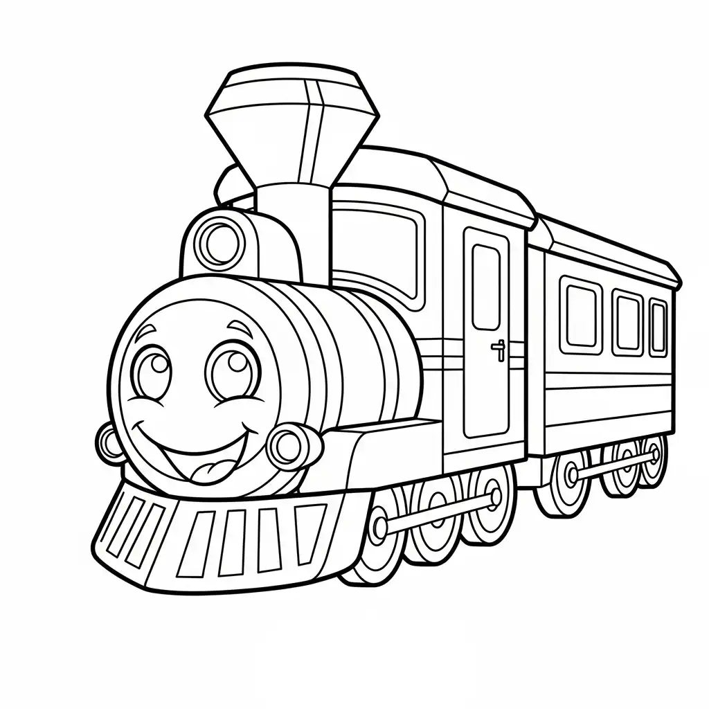 Trenes para colorear para imprimir para niño de 12 años