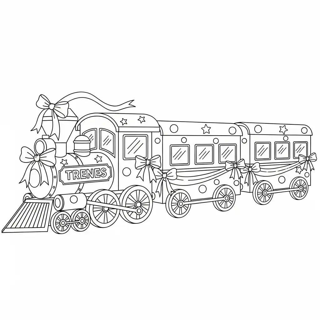 Trenes para colorear en línea para niño