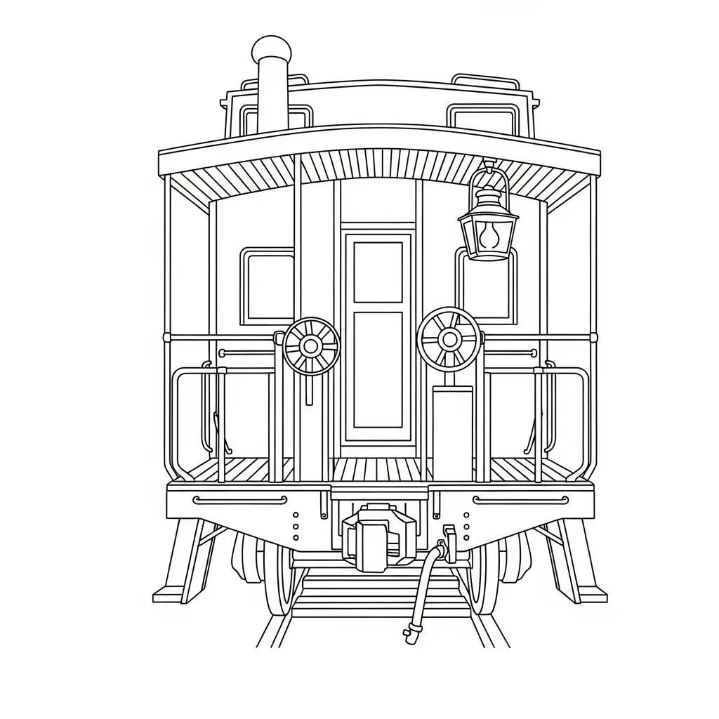 Trenes para colorear para niño de 2 años