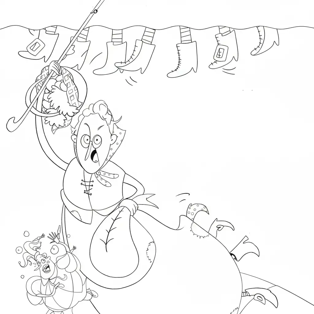 Vella Quaresma para colorear para niños