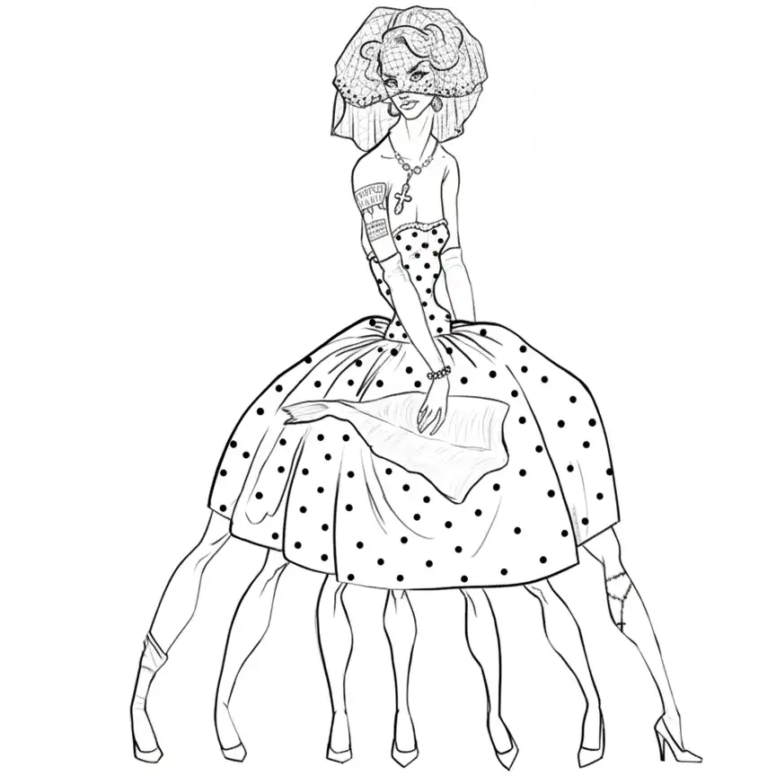 Vella Quaresma para colorear para niño de 5 años