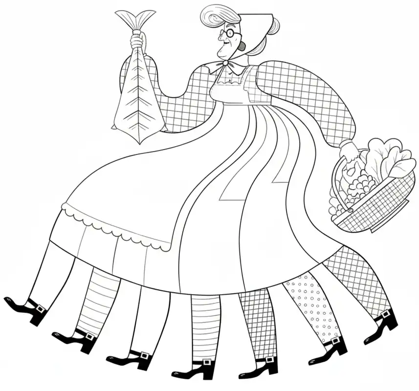 Vella Quaresma para colorear para niño de 7 años