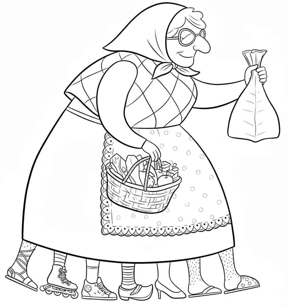 Vella Quaresma para colorear para descargar