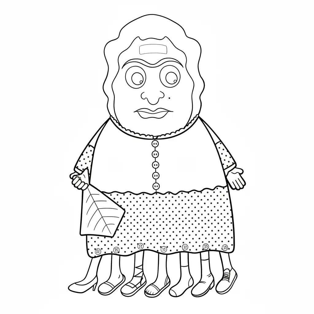 Vella Quaresma para colorear para niño de 2 años