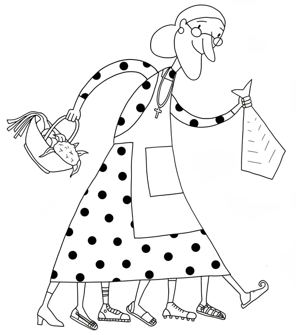 Vella Quaresma para colorear y dibujos