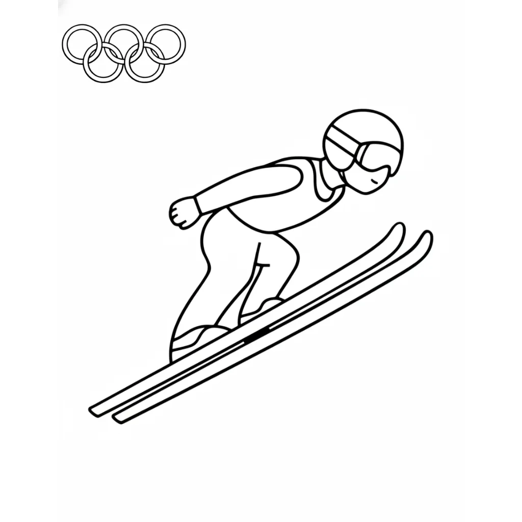 Winter Olympics 2026 16 para colorear para imprimir a4