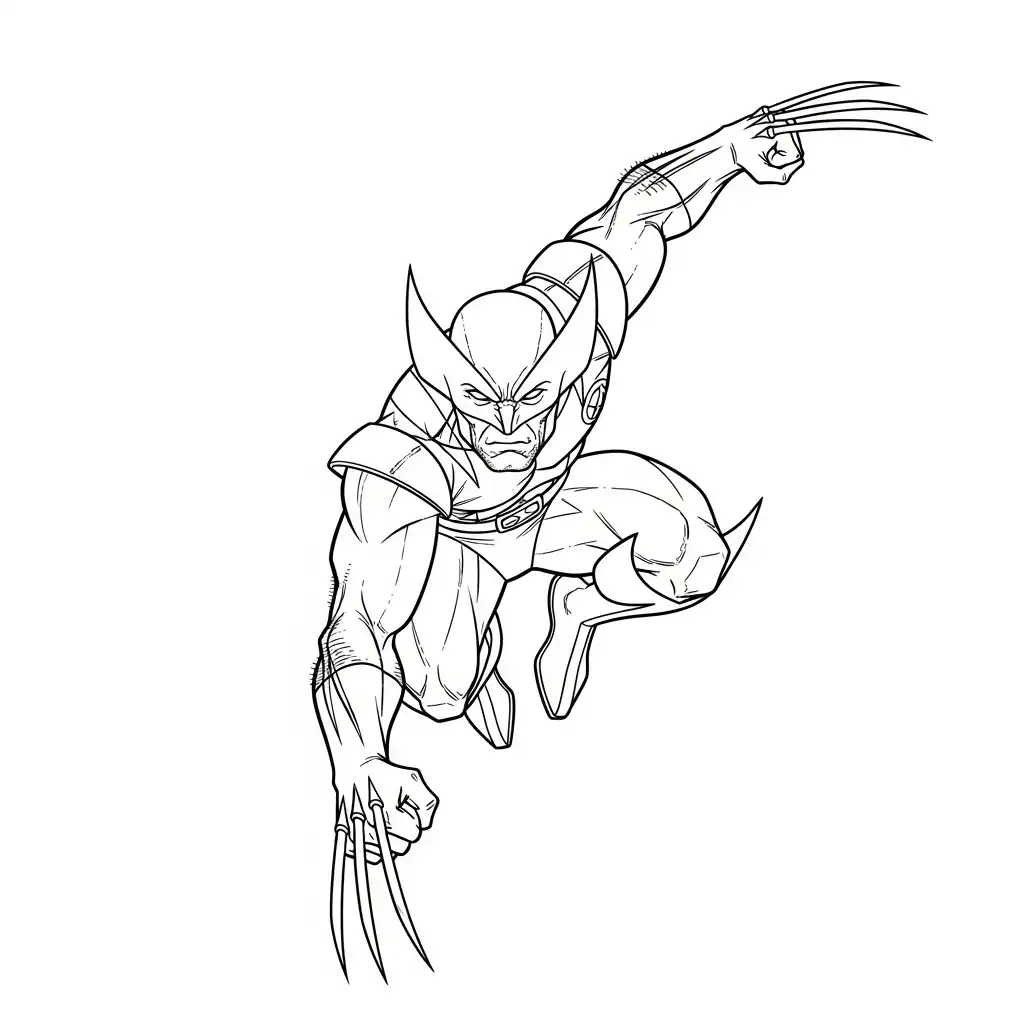 Wolverine para colorear y dibujos
