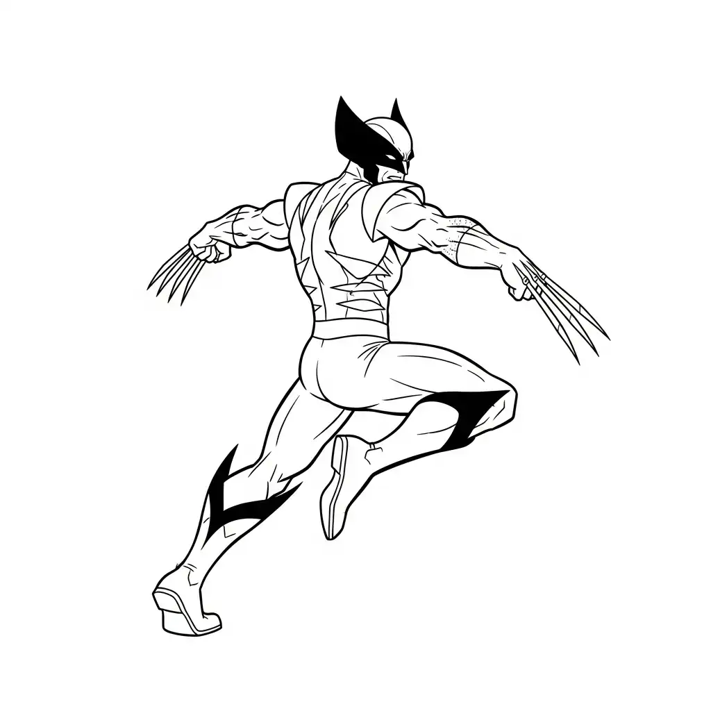 Wolverine para colorear para imprimir