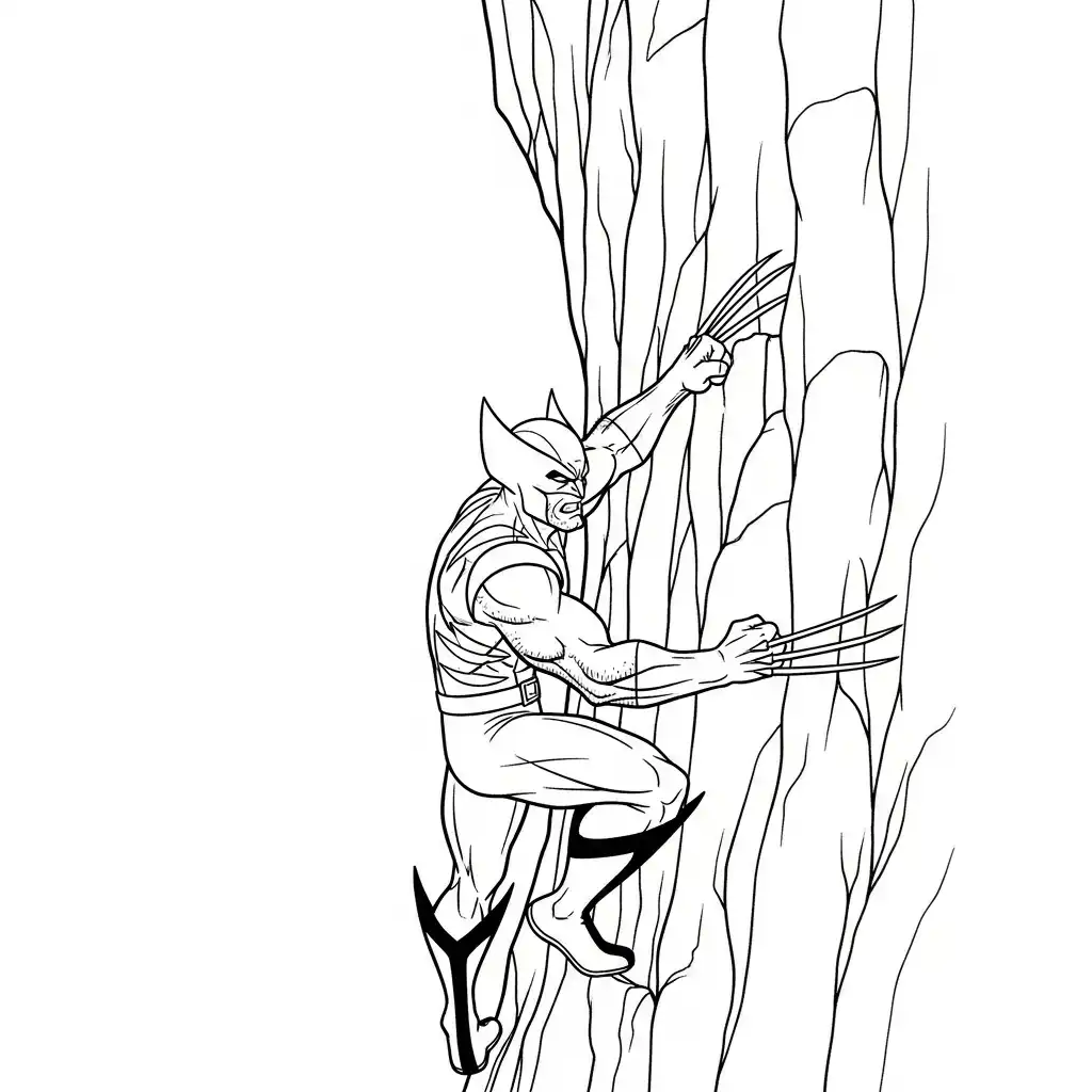 Wolverine para colorear gratis