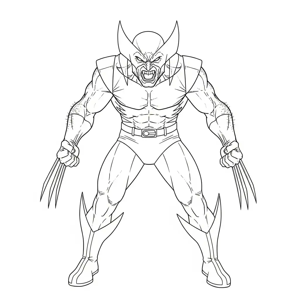 Wolverine para colorear en línea 2