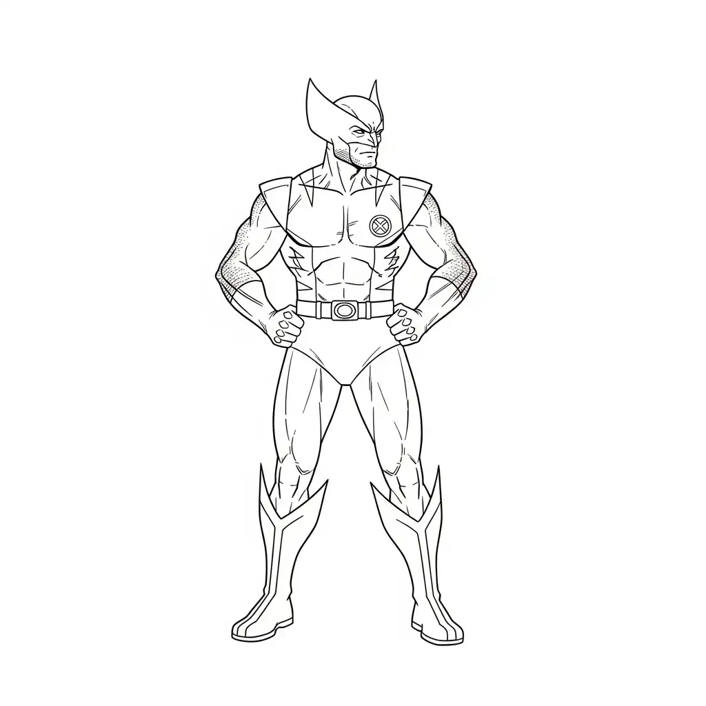 Wolverine para colorear en línea