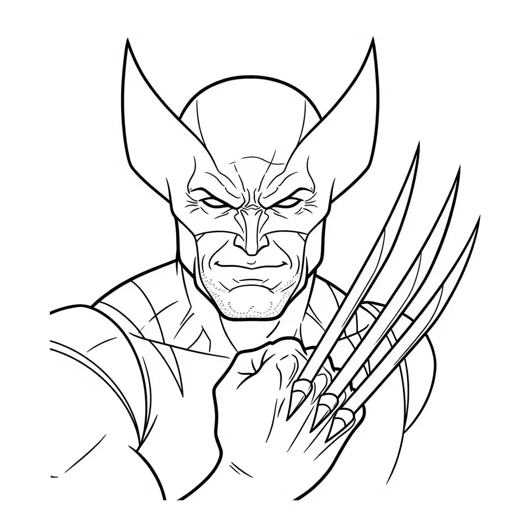 Wolverine para colorear en línea 4