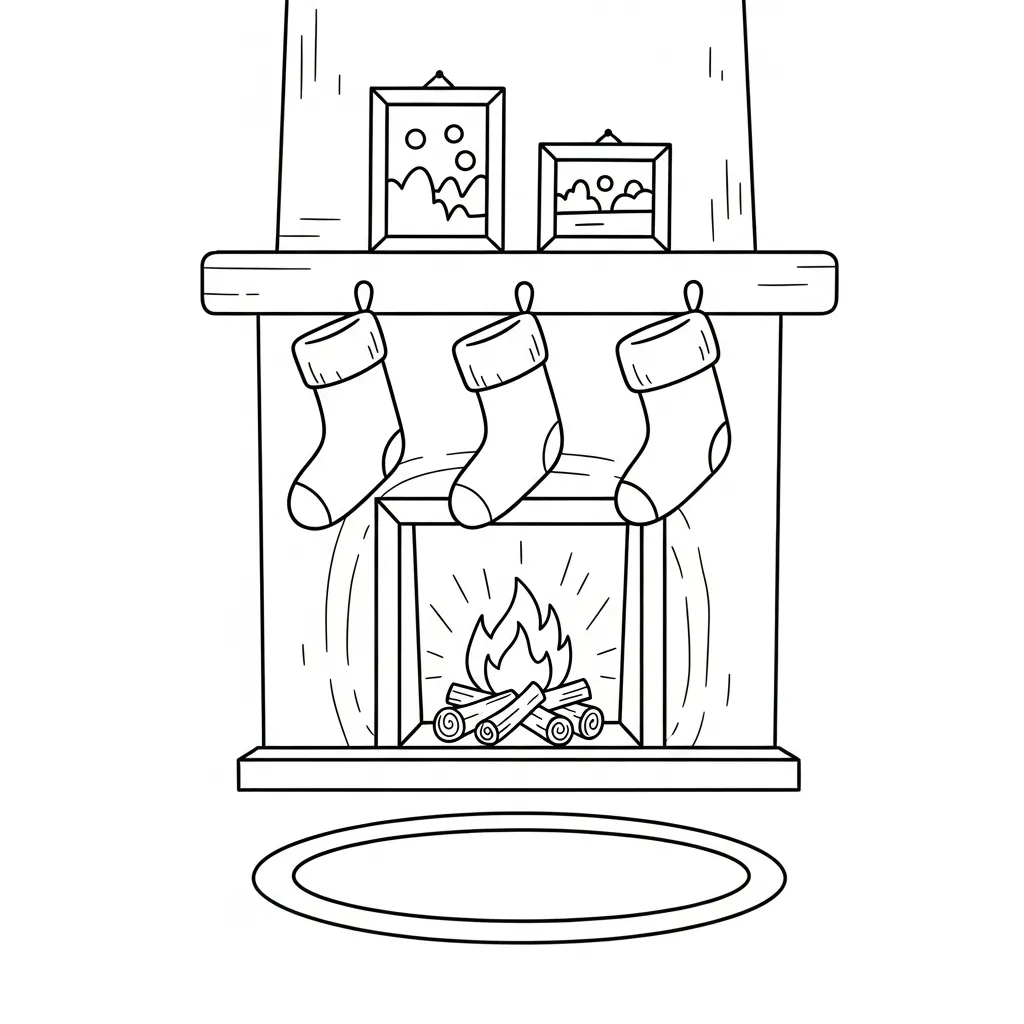 imagen para colorear Xmas Cute 11 niño